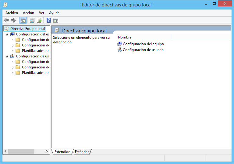 Directivas de grupo de Windows