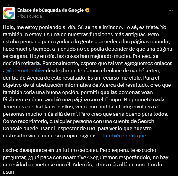 tweet-google-sobre-caché