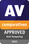 Imagen de Certificación AV Comparatives Anti-Tampering