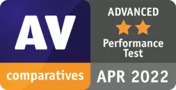 Imagen de AV Comparatives Performance Test abril 2022